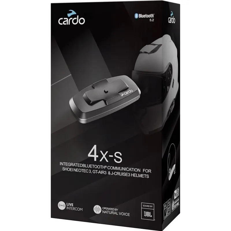 Cardo Intercom 4x S För Shoei Generation 3