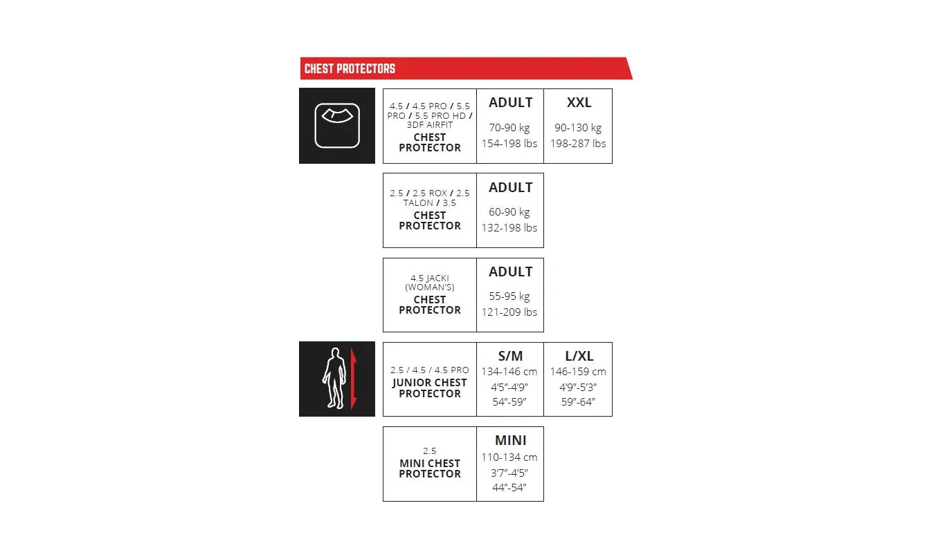 Leatt Bröstskydd 2.5 Svart/Röd Junior