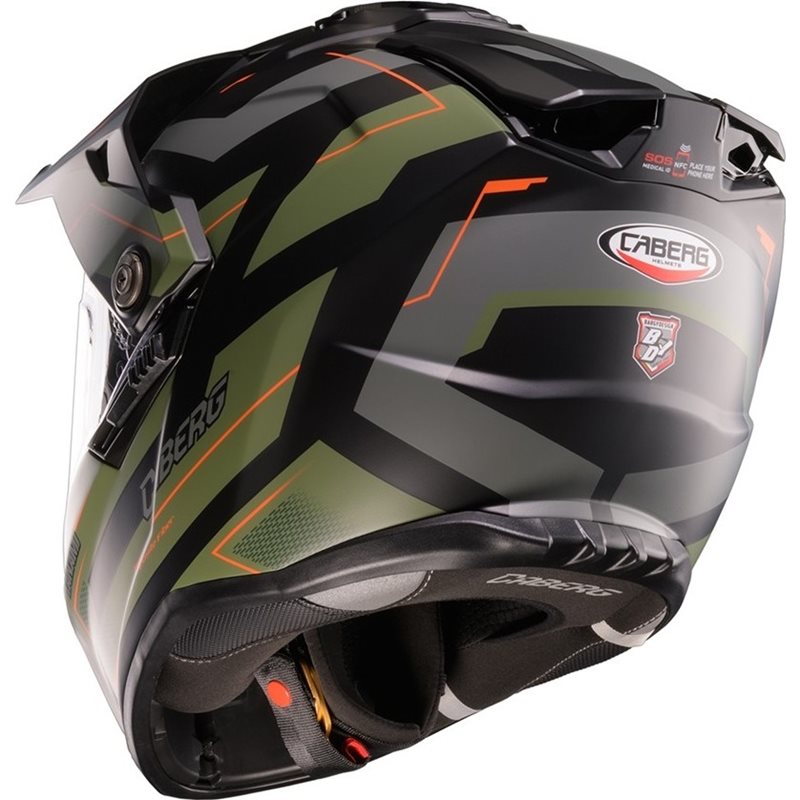 Hjälm Caberg Tanami Ranger Mattsvart/Grön/Orange