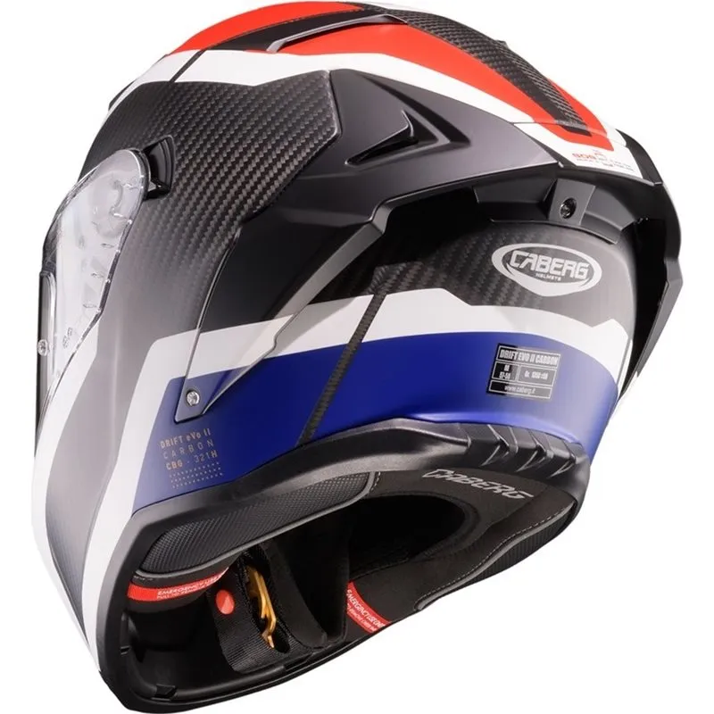Hjälm Caberg Drift Evo Ii Carbon Cbr Röd/Vit/Blå