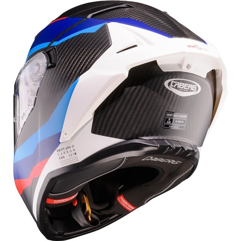 Hjälm Caberg Drift Evo Ii Carbon Msport Blå/Röd/Vit