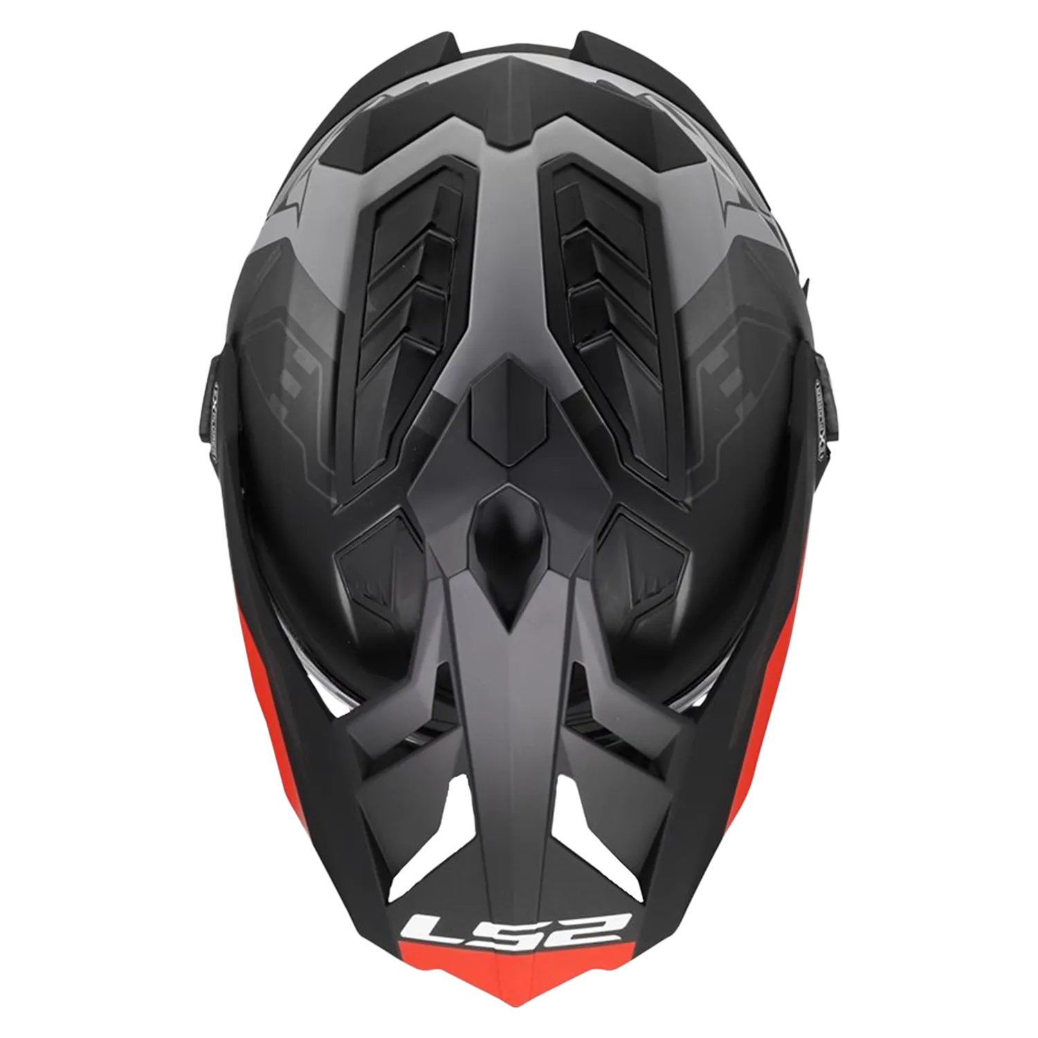 LS2 MX701 Explorer Hexa Svart/Röd/Grå