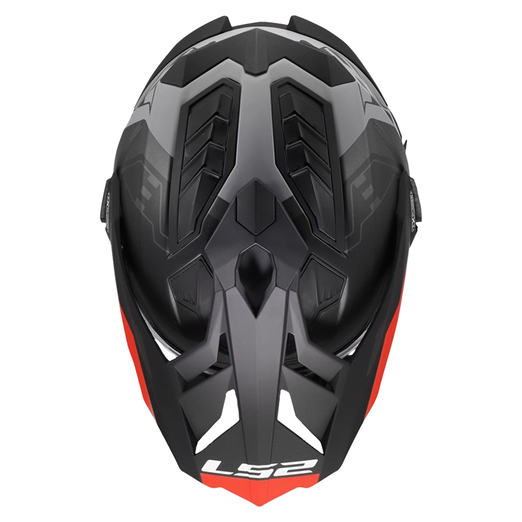 LS2 MX701 Explorer Hexa Svart/Röd/Grå