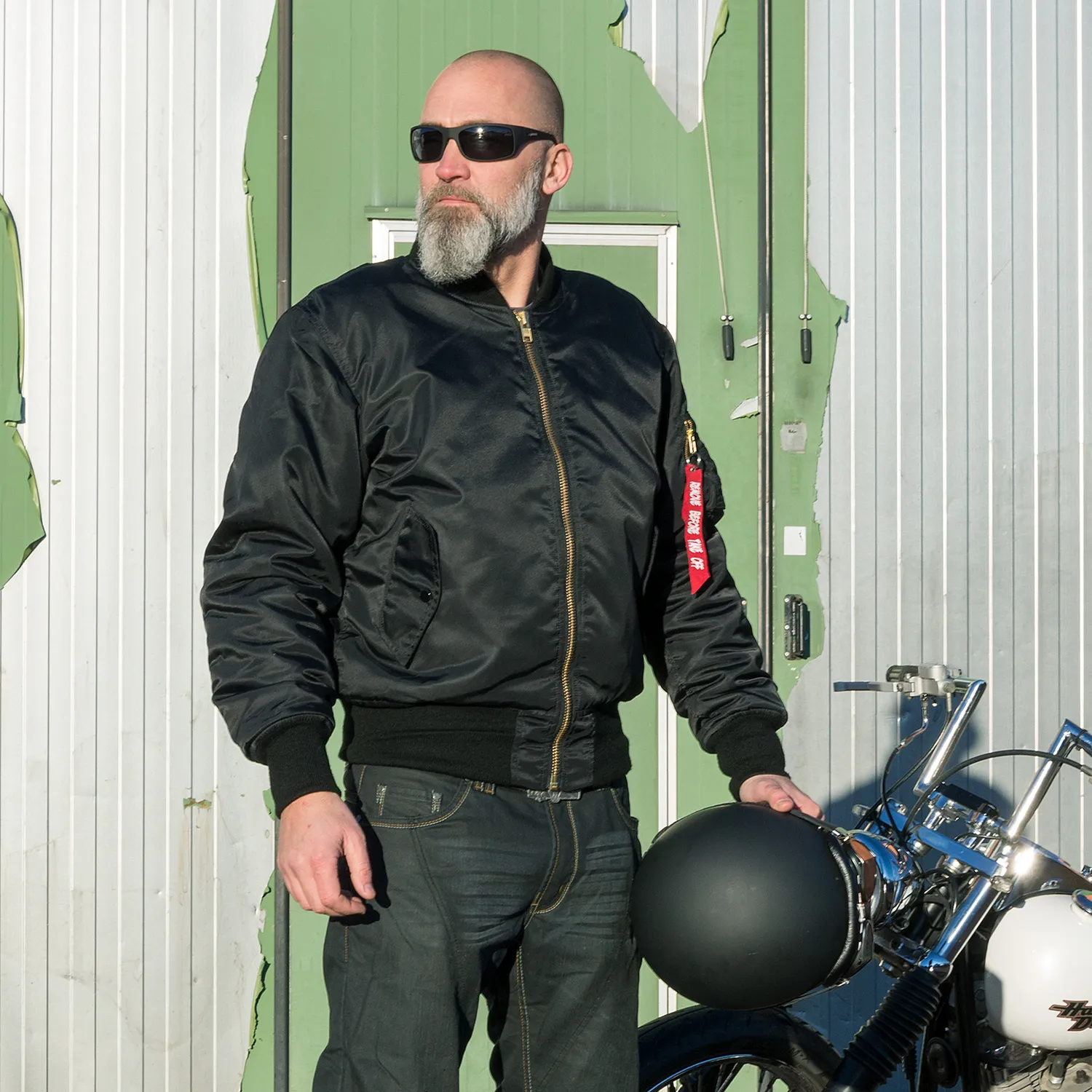 4Bikers Bad Bomber Svart Herr