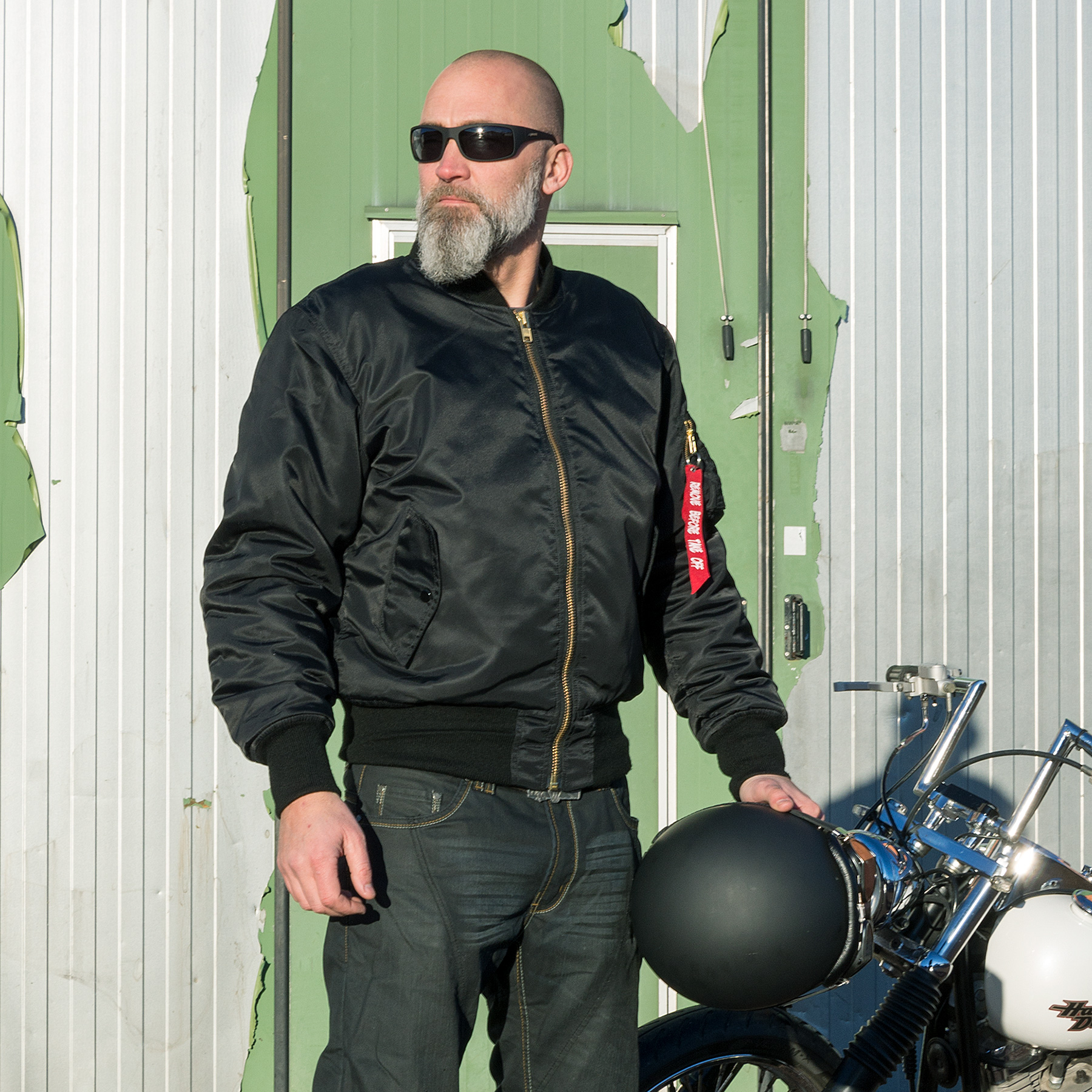 4Bikers Bad Bomber Svart Herr