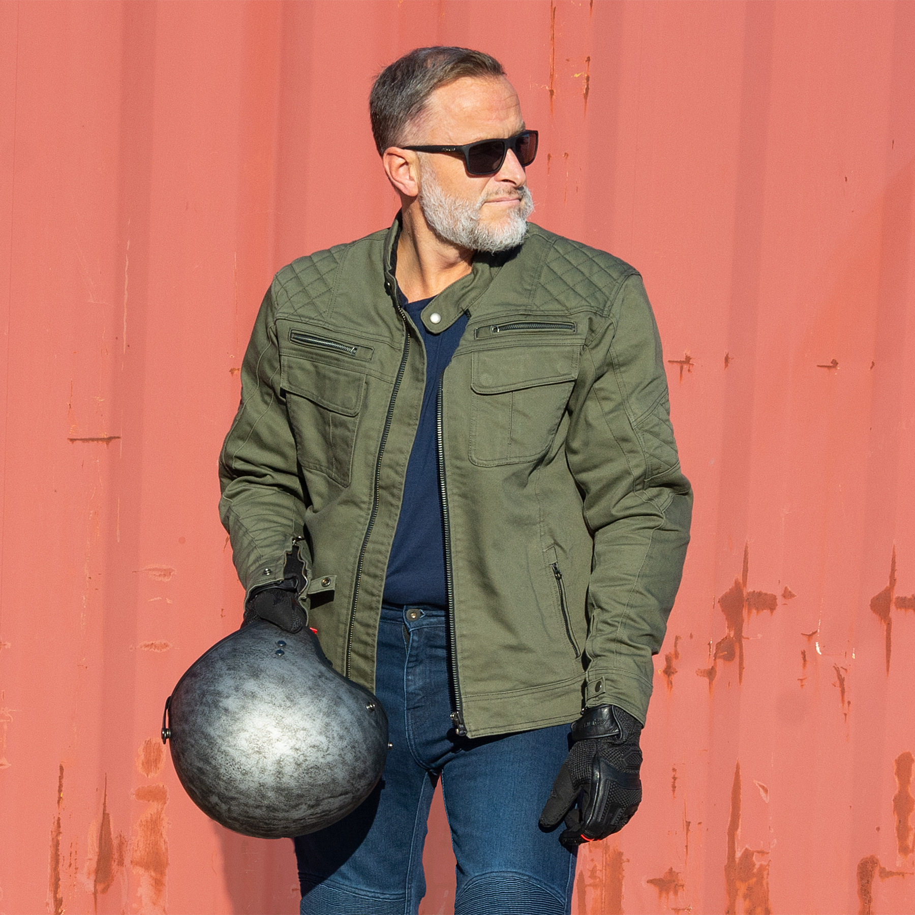 4Bikers Bruce Olive Green