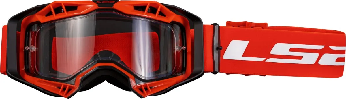 Goggle Ls2 Aura Enduro Series Klar Lins Röd