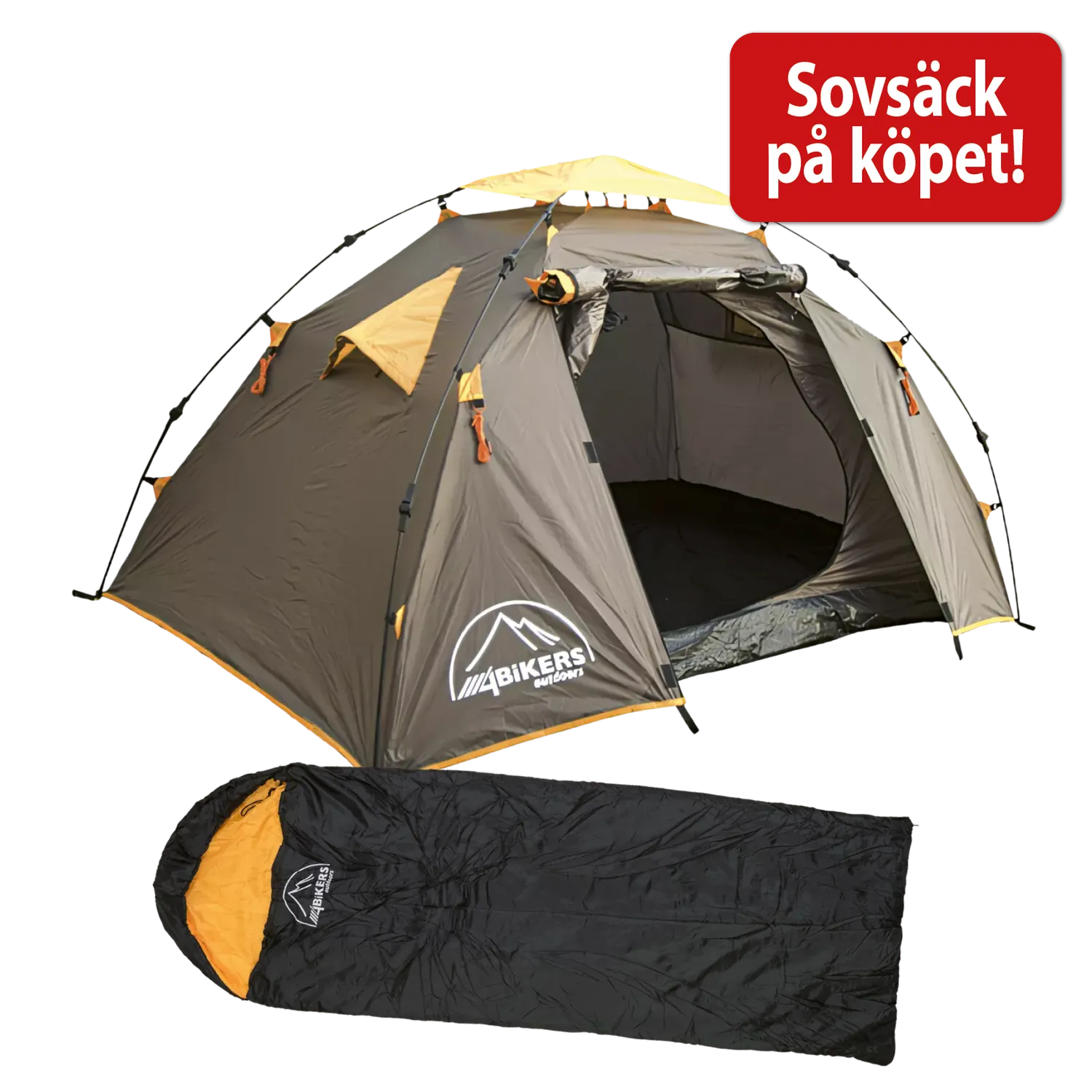 MC-Tält Mini – få sovsäck på köpet!