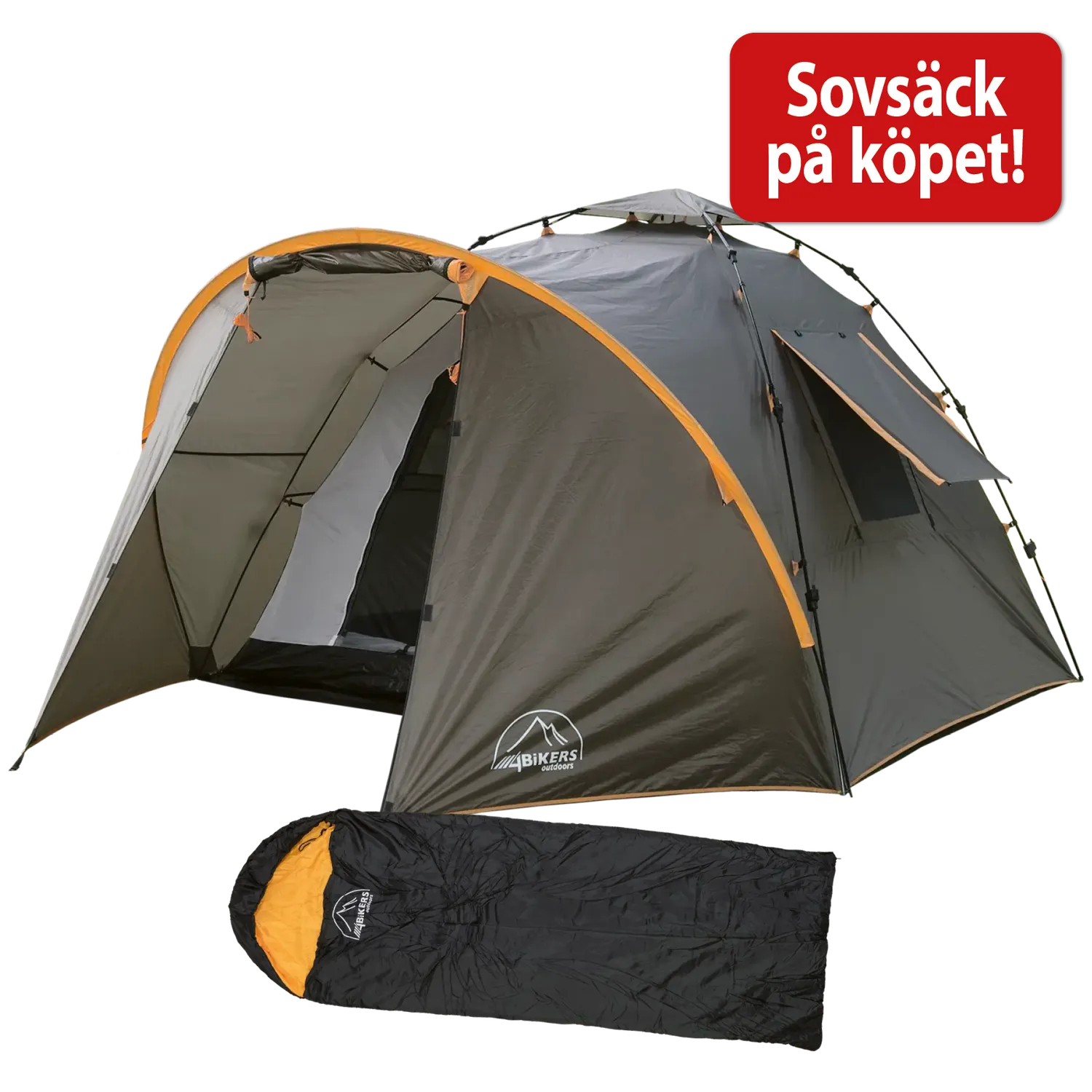 MC-tält Mega – få sovsäck på köpet!