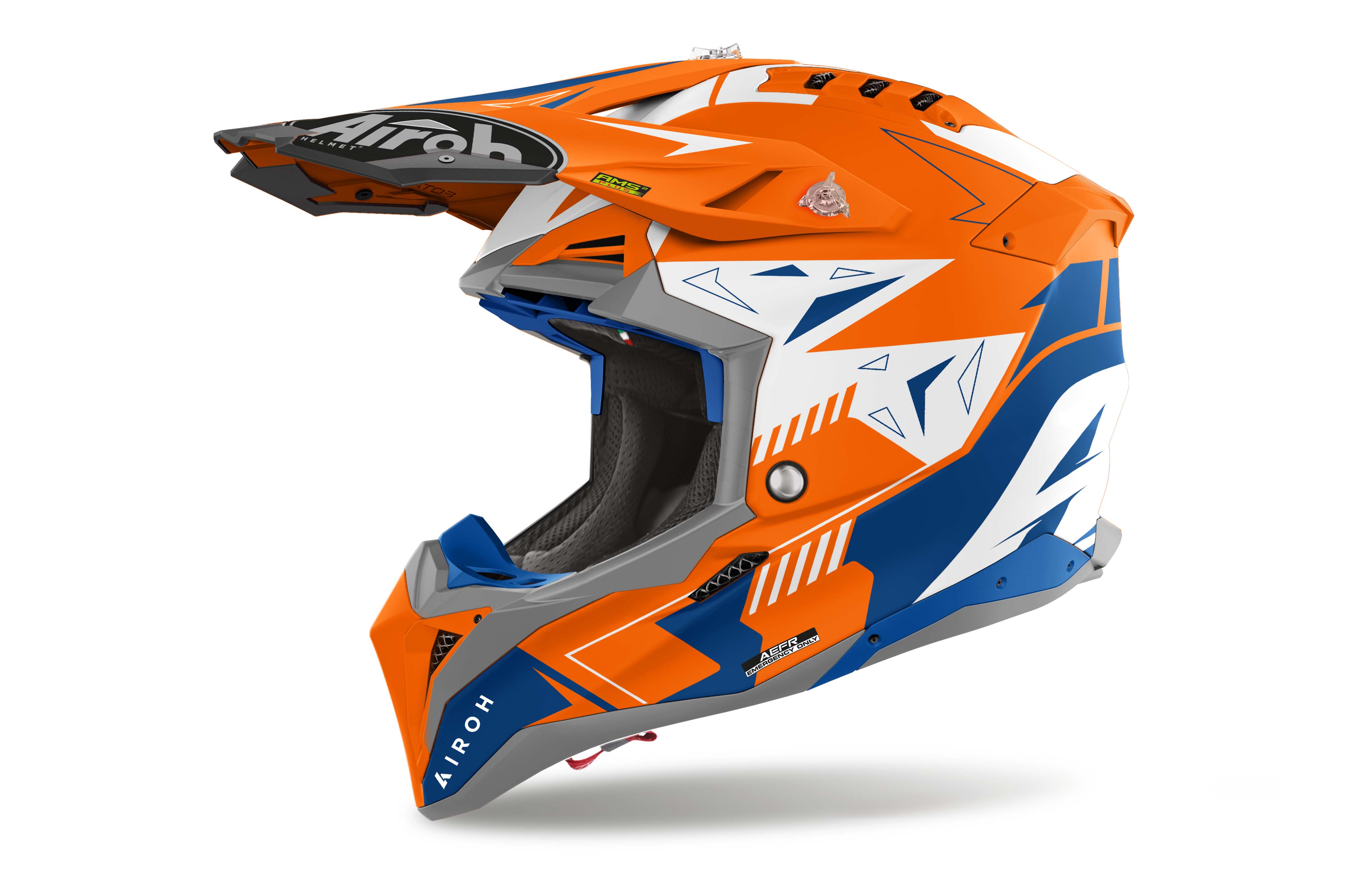 Airoh Hjälm Aviator 3 Spin Orange Fluo Matt