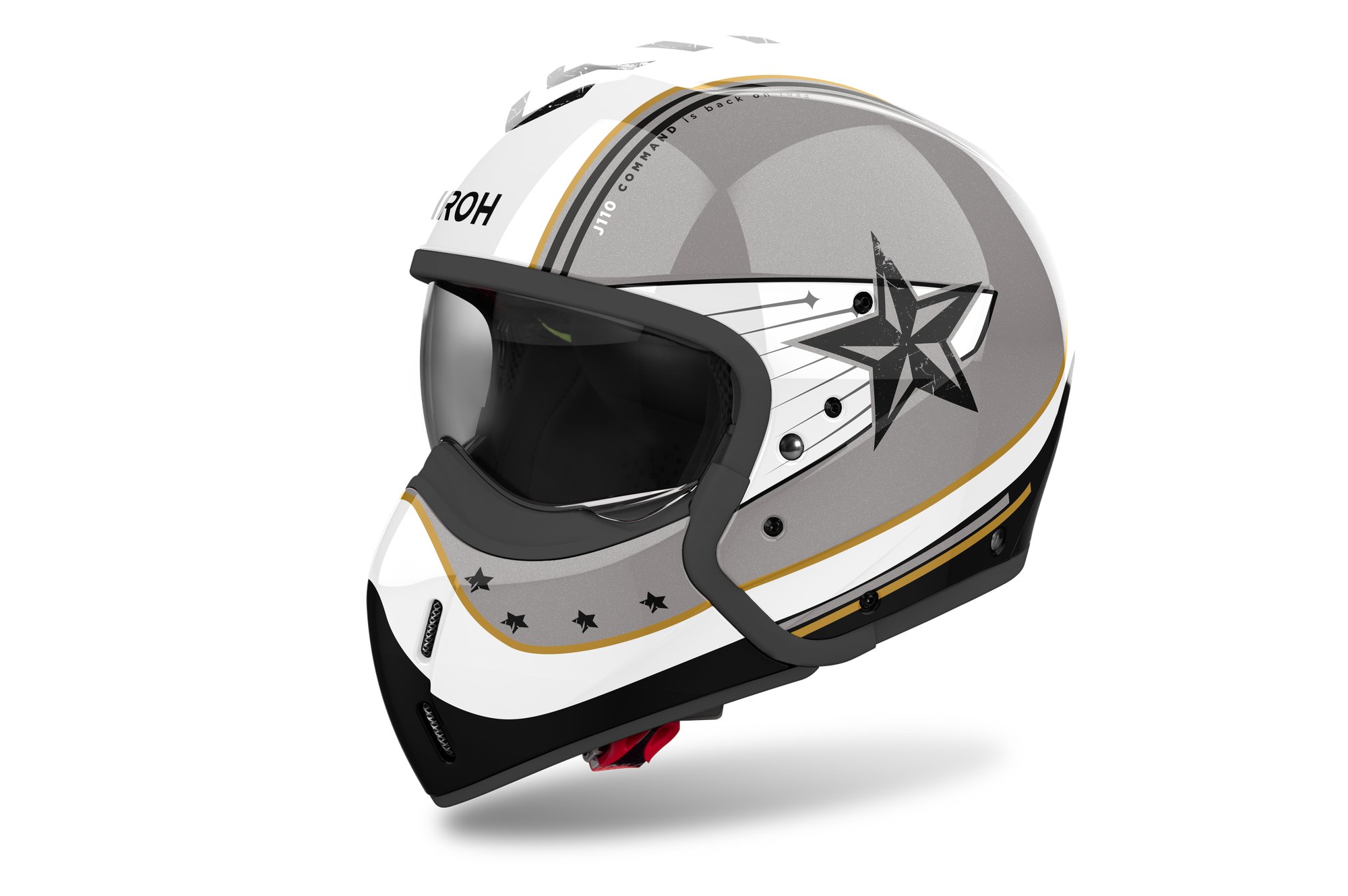 Airoh Hjälm J 110 Command Gold Glitter