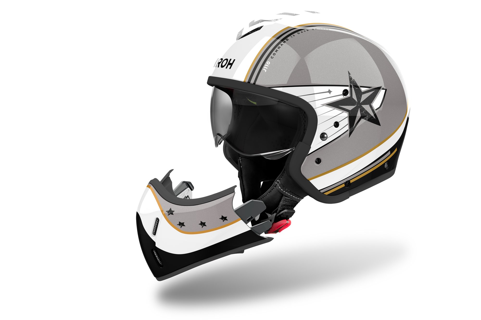 Airoh Hjälm J 110 Command Gold Glitter