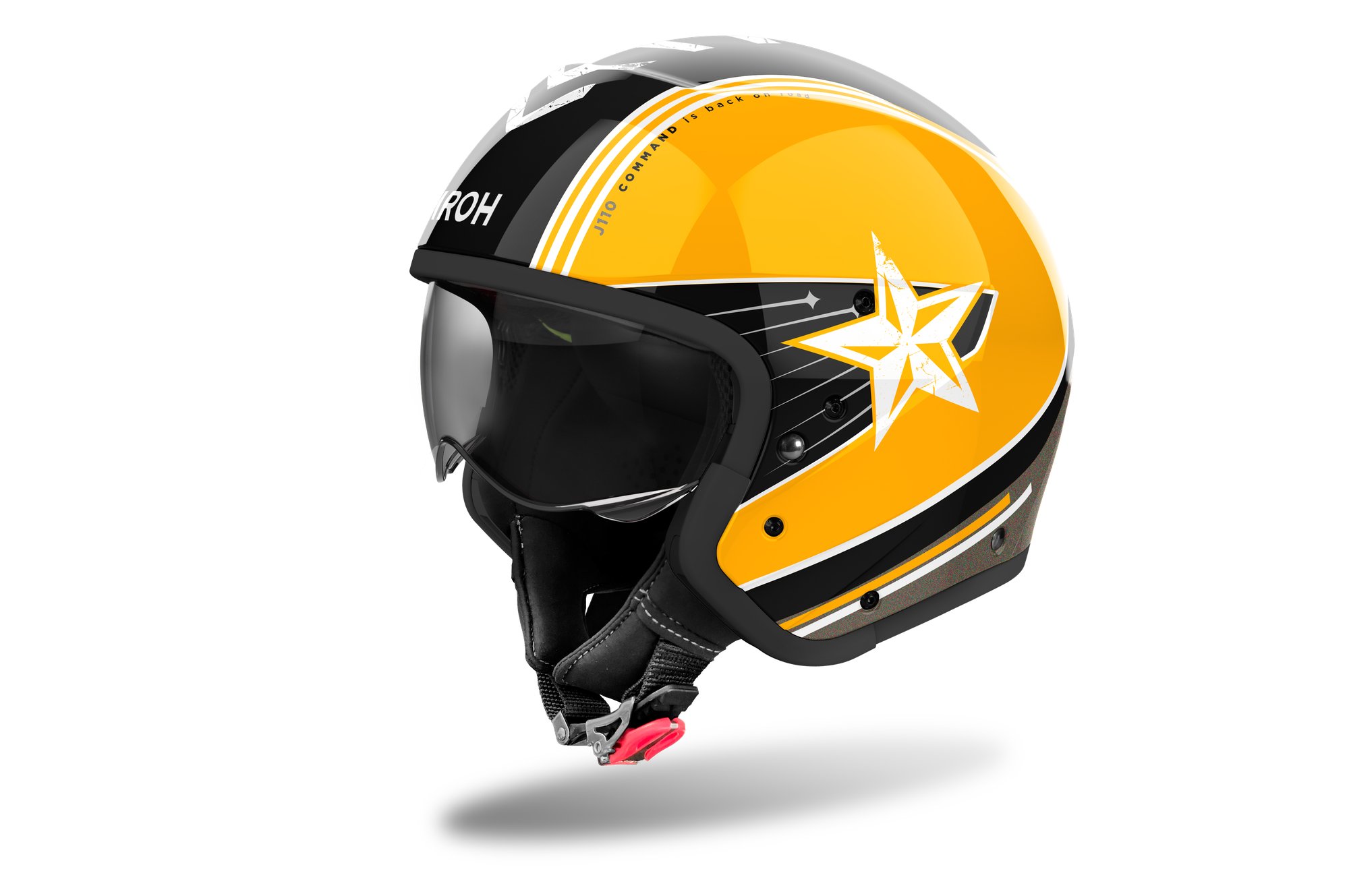 Airoh Hjälm J 110 Command Yellow Gloss