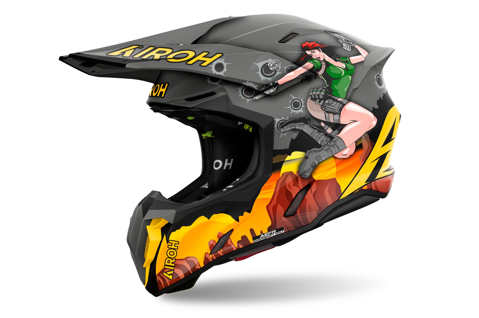 Airoh Hjälm Twist 3 Adventure Matt
