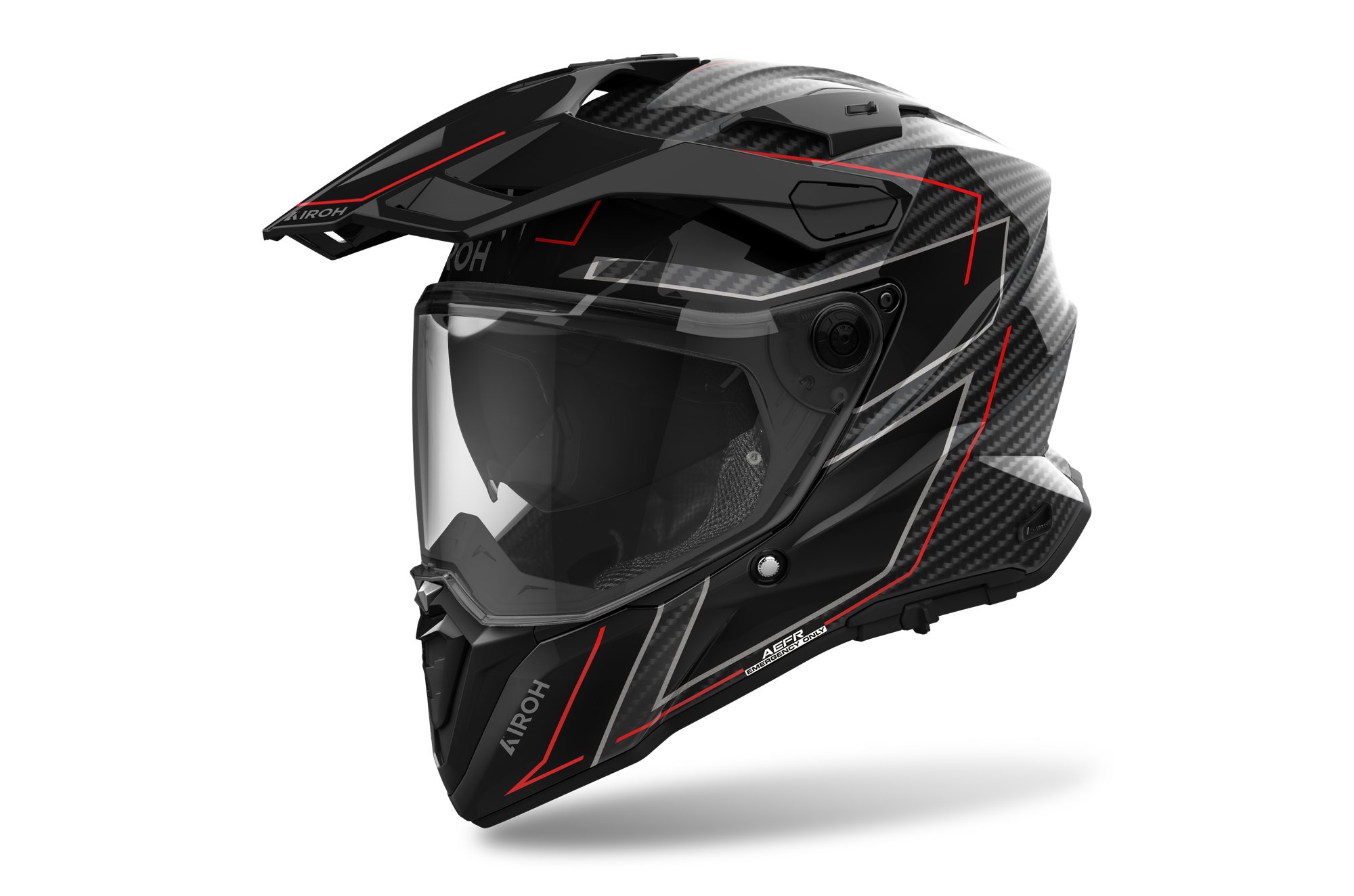 Airoh Hjälm Commander 2 Carbon Stylish glansig