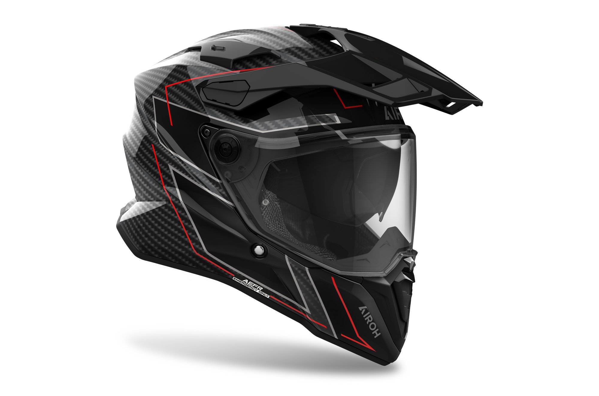 Airoh Hjälm Commander 2 Carbon Stylish glansig