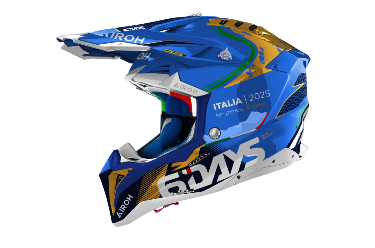 Airoh Hjälm Aviator 3 6DAYS Italy 2025 glansig