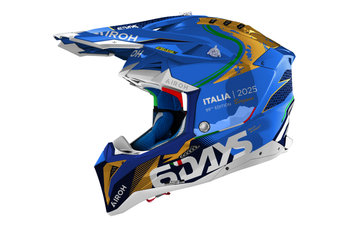 Airoh Hjälm Aviator 3 6DAYS Italy 2025 glansig