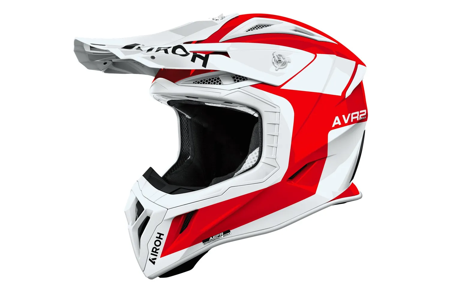 Airoh Hjälm Aviator Ace 2 Iron Röd/Vit