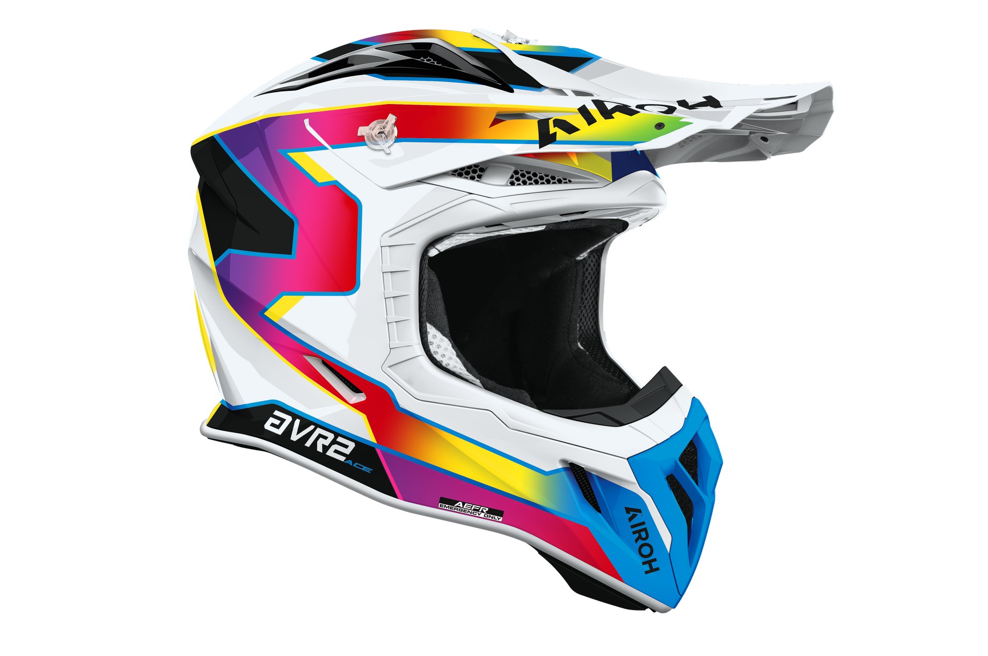 Airoh Hjälm Aviator Ace 2 Sunrise Vit/Gul/Lila