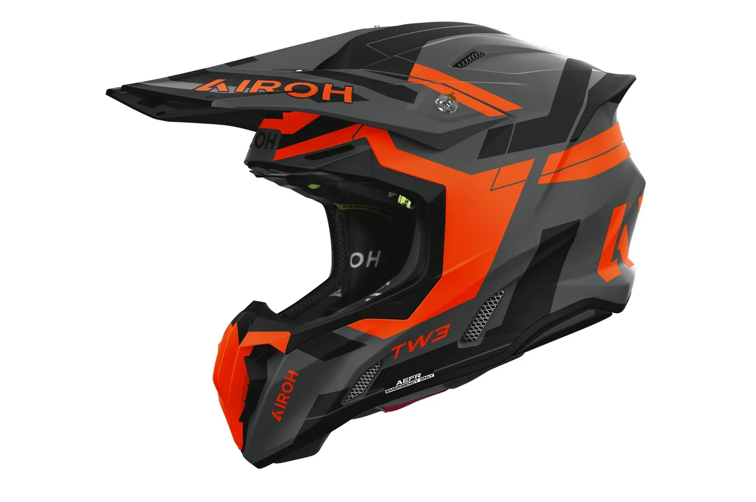Airoh Hjälm Twist 3 Dynasty Grå/Orange/Svart