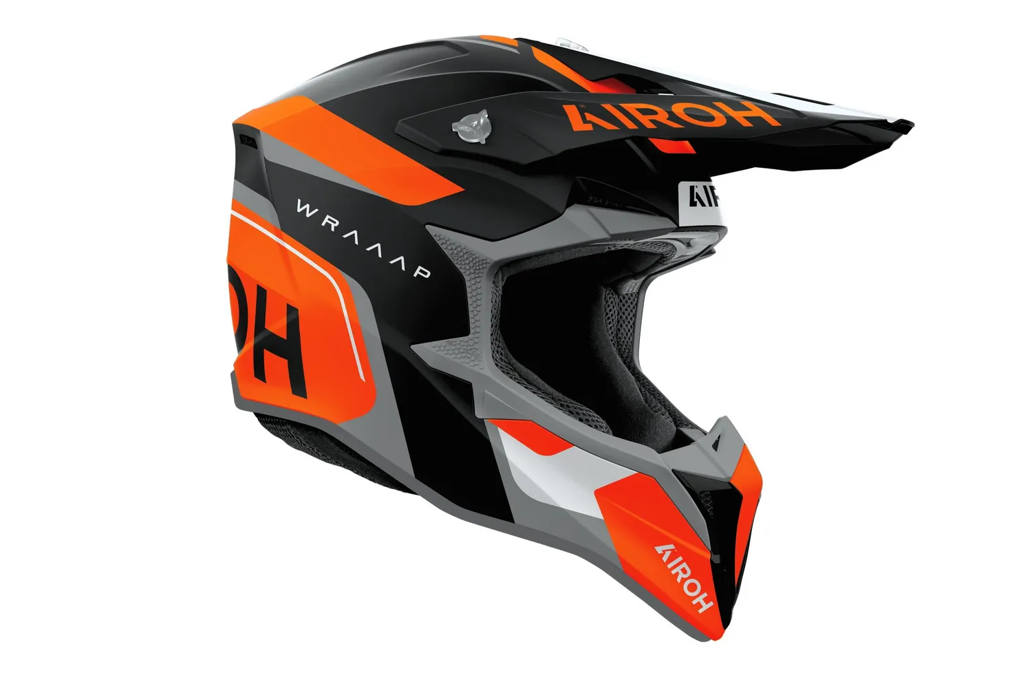 Airoh Hjälm Wraaap Conquer Orange/Grå/Svart