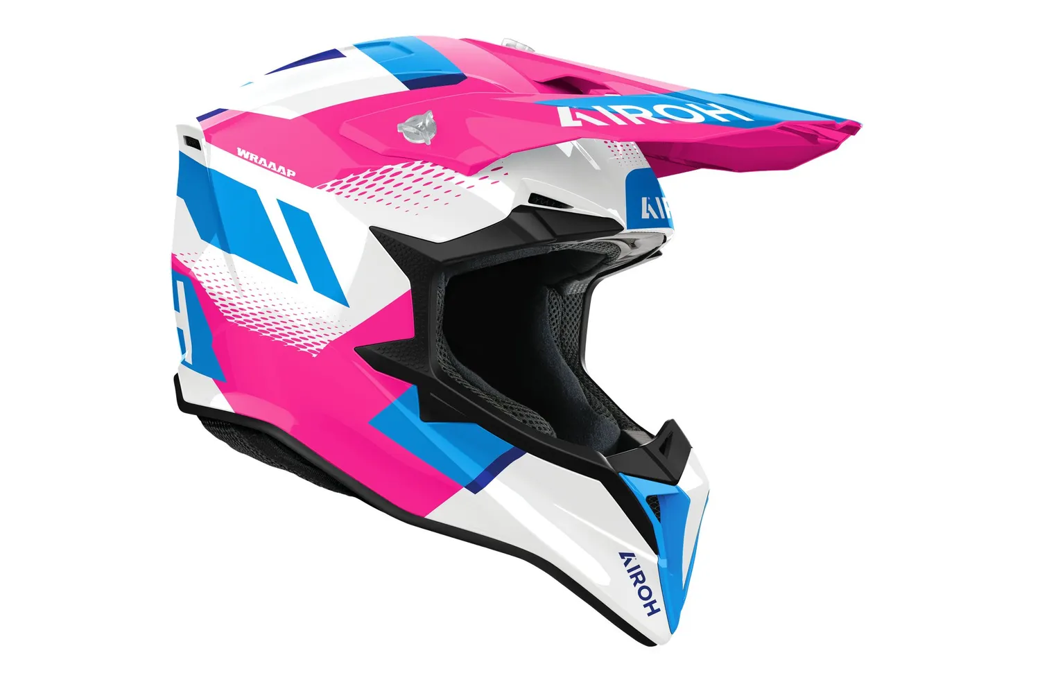 Airoh Hjälm Wraaap Vision Rosa/Vit/Blå