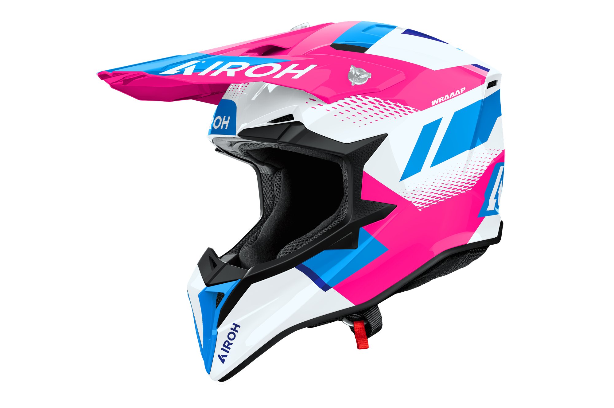 Airoh Hjälm Wraaap Vision Rosa/Vit/Blå