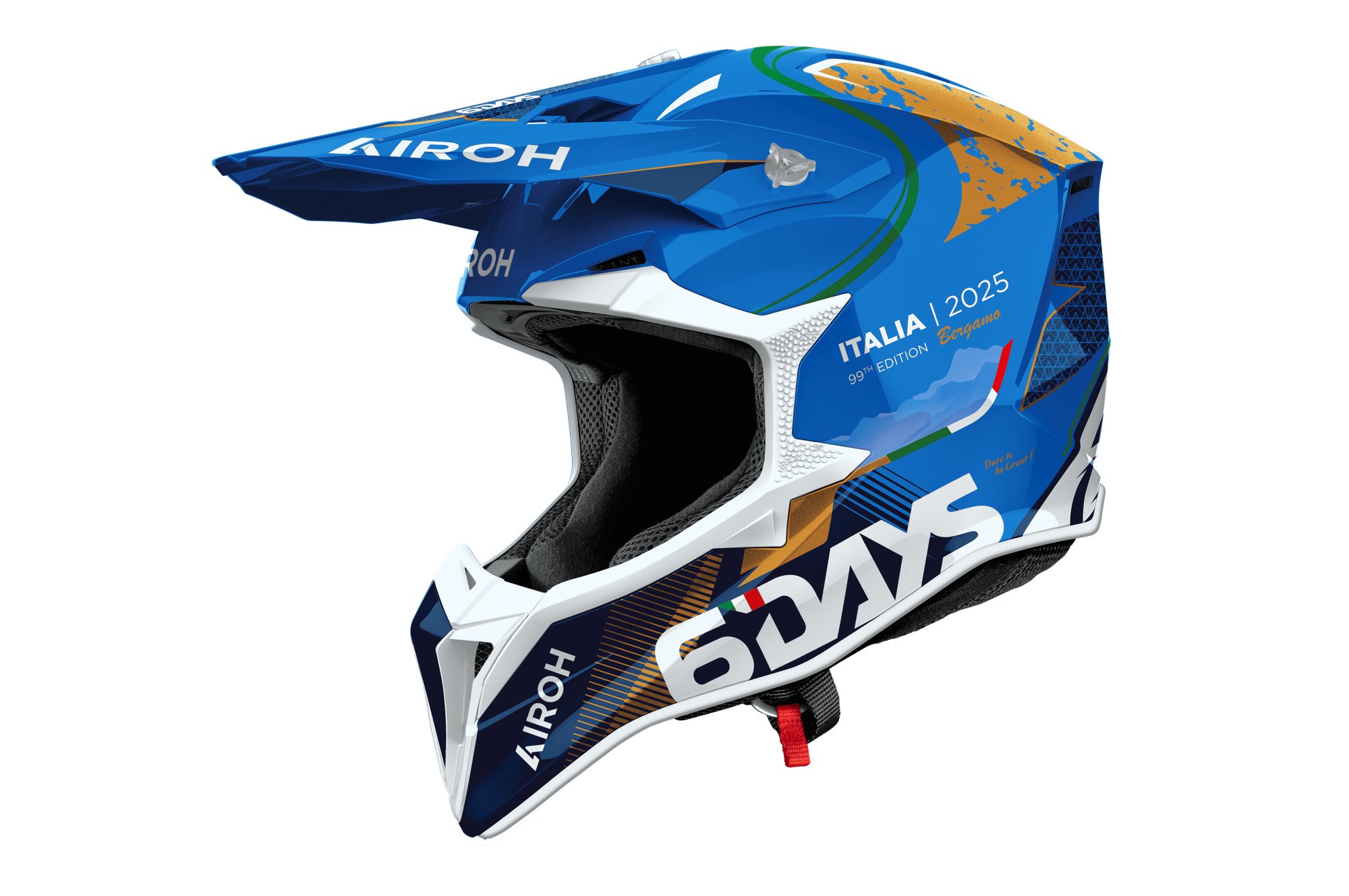 Airoh Hjälm Wraaap 6DAYS Italy 2025 glansig