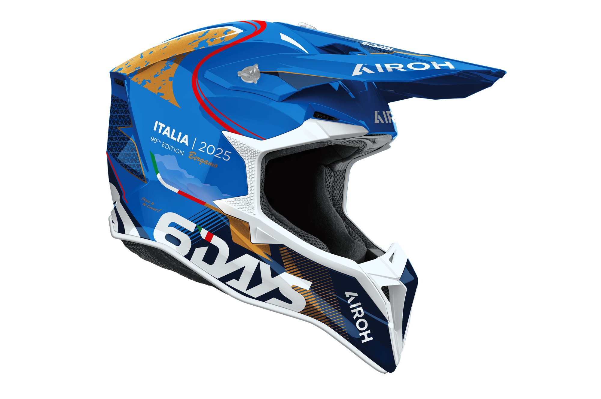 Airoh Hjälm Wraaap 6DAYS Italy 2025 glansig