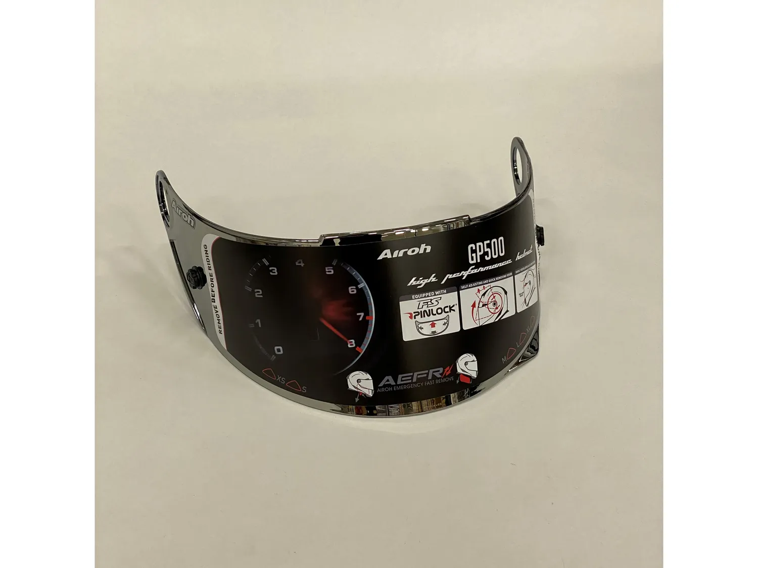 Airoh GP550 S/GP500/GP visir silver spegel