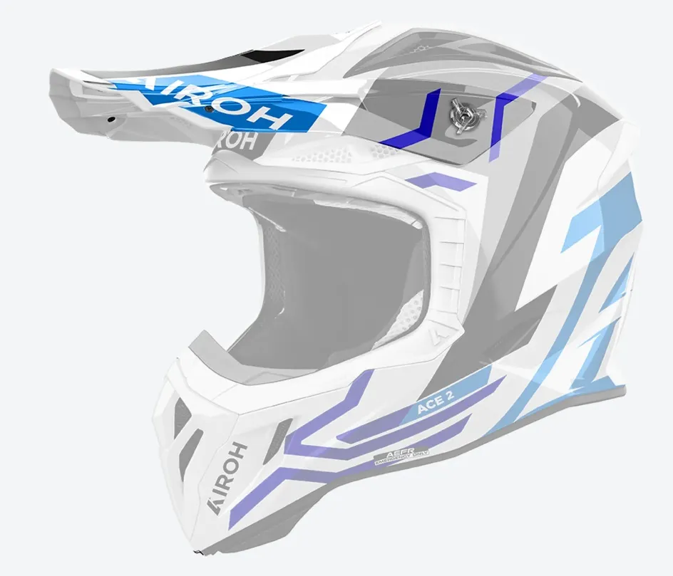 Airoh Aviator Ace 2 Peak Ground Blue Gloss
