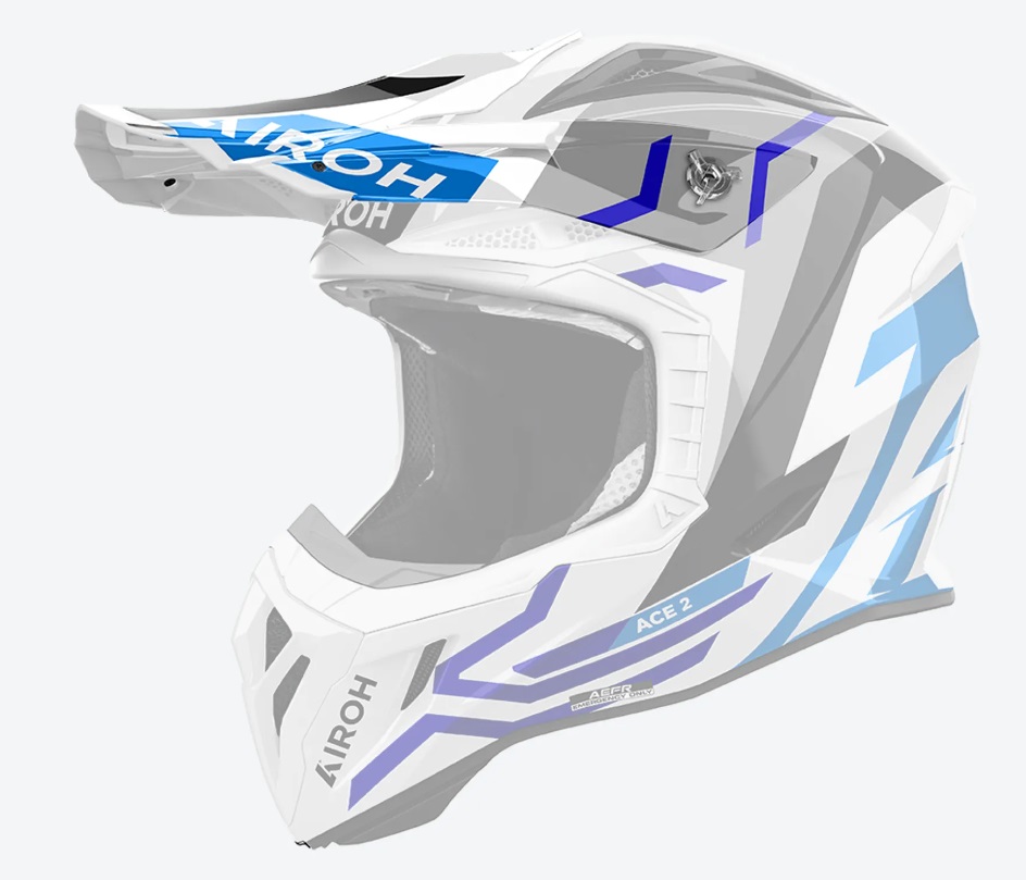 Airoh Aviator Ace 2 Peak Ground Blue Gloss