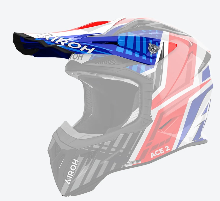 Airoh Aviator Ace 2 Peak Proud Blue/Red Gloss
