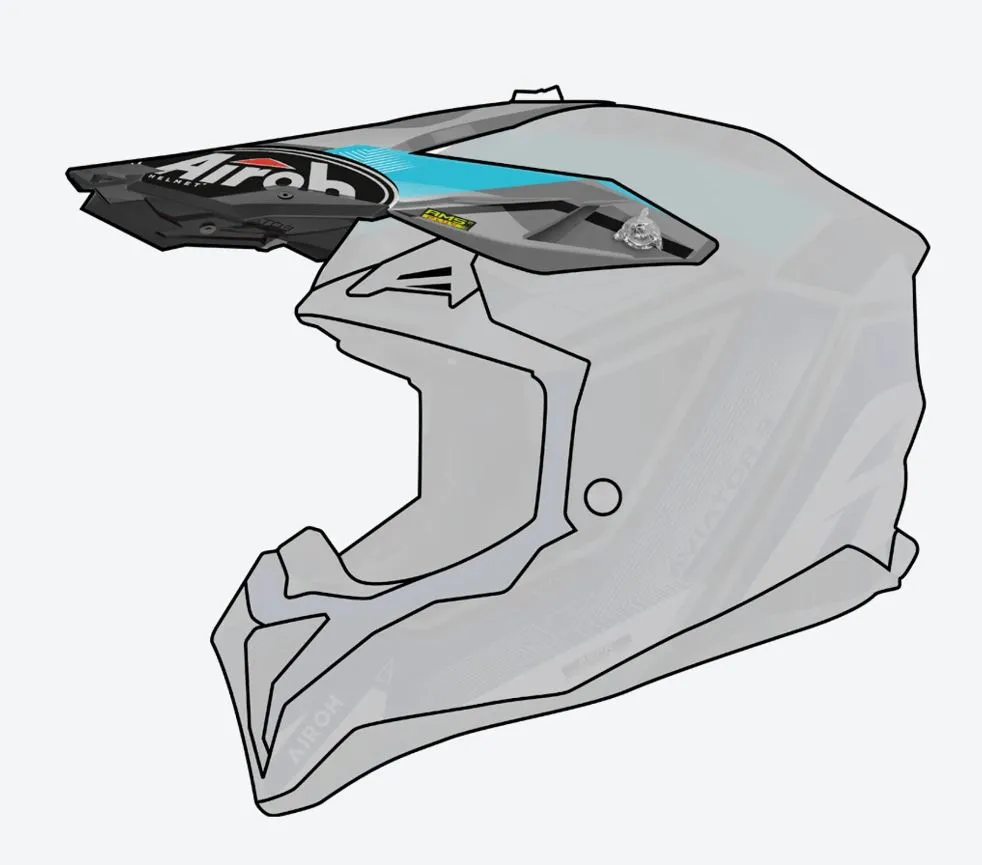 Airoh Aviator 3 Skärm League blå