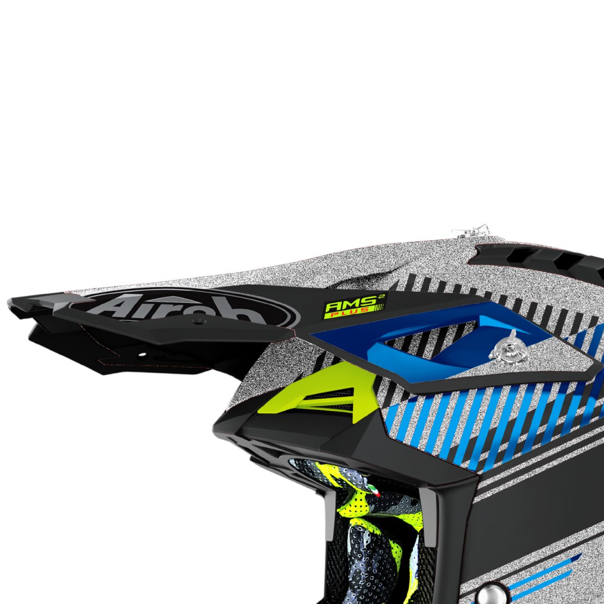Airoh Aviator 3 Skärm Wave silver krom