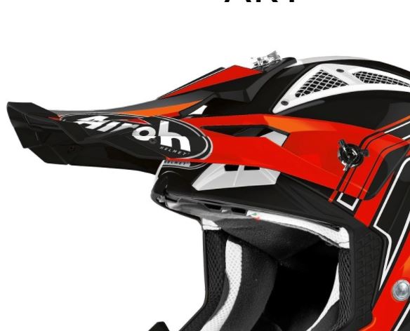 Airoh Aviator Ace Skärm Art orange gloss