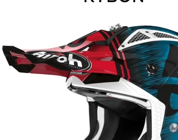 Airoh Aviator Ace Skärm Kybon blue/red gloss