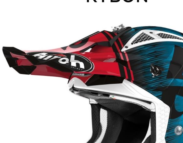 Airoh Aviator Ace Skärm Kybon blue/red gloss