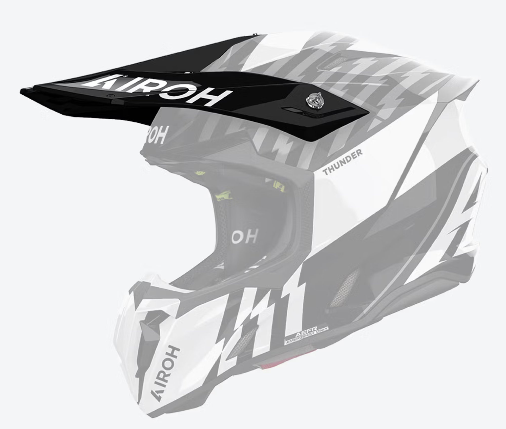 Airoh Twist 3 Peak Thunder Black /White Gloss