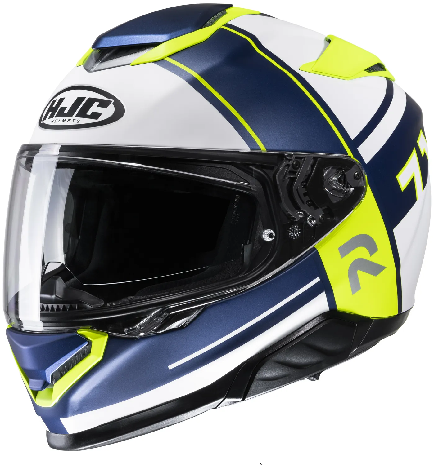 HJC Hjälm RPHA 71 Zecha Blå/Vit/Fluo Gul MC3HSF