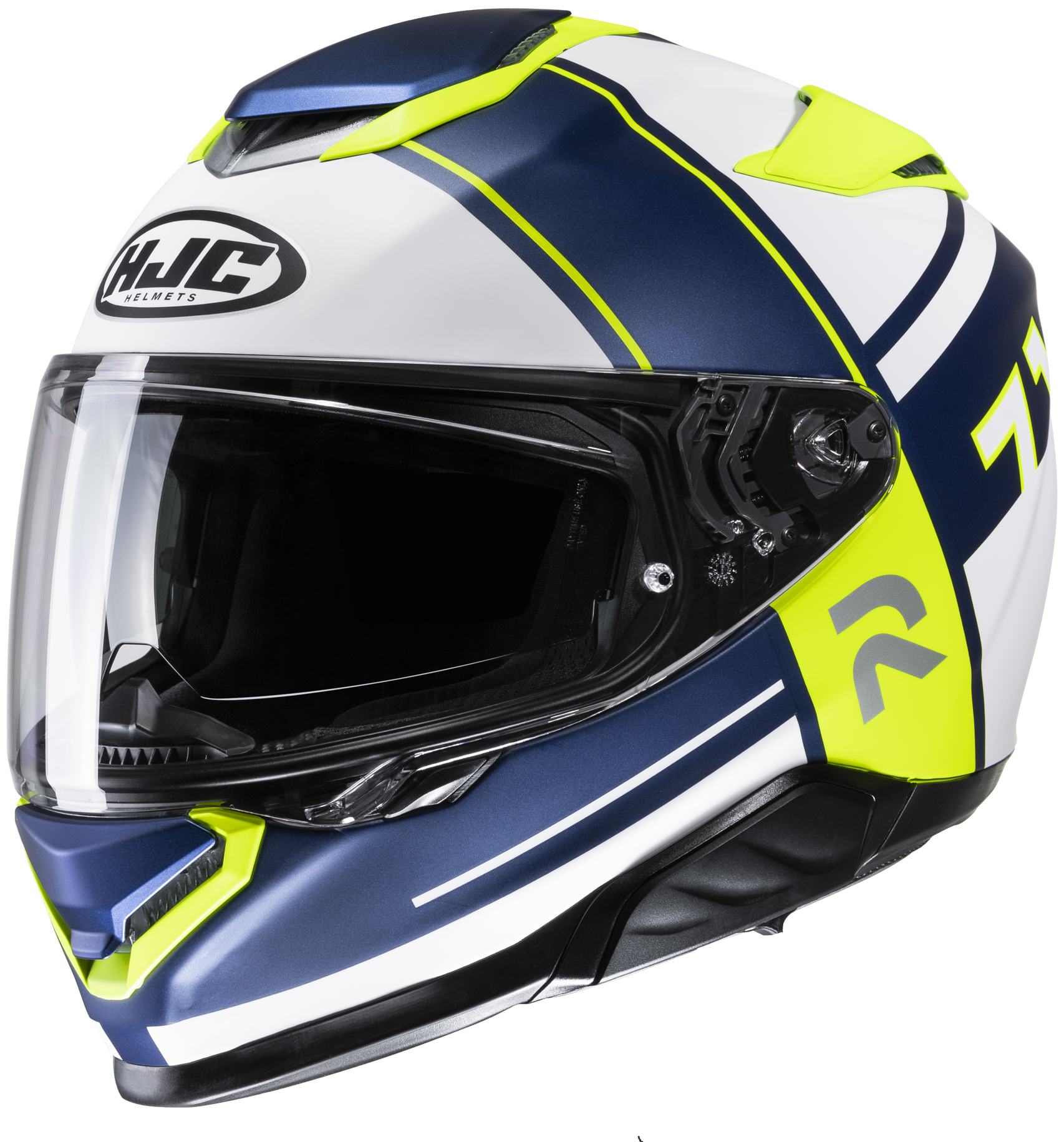 HJC Hjälm RPHA 71 Zecha Blå/Vit/Fluo Gul MC3HSF