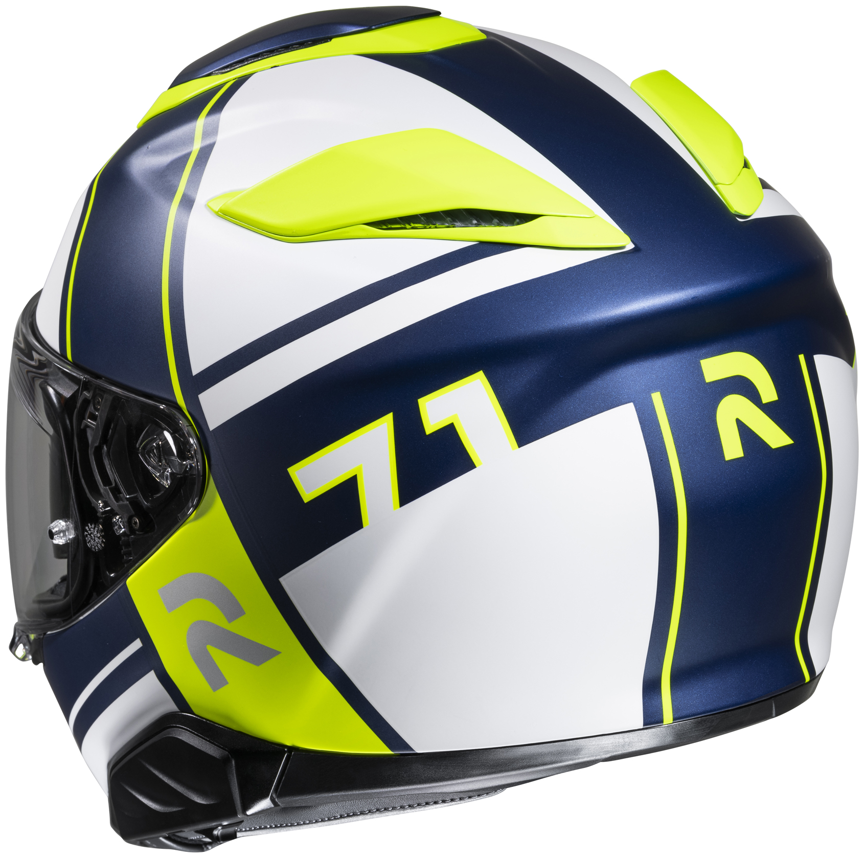 HJC Hjälm RPHA 71 Zecha Blå/Vit/Fluo Gul MC3HSF