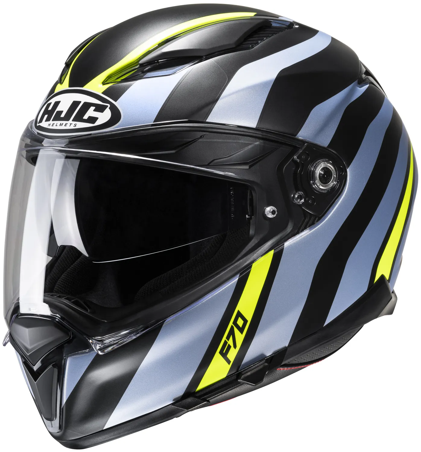 HJC Hjälm F70 Galla Svart/Fluo Gul MC3HSF