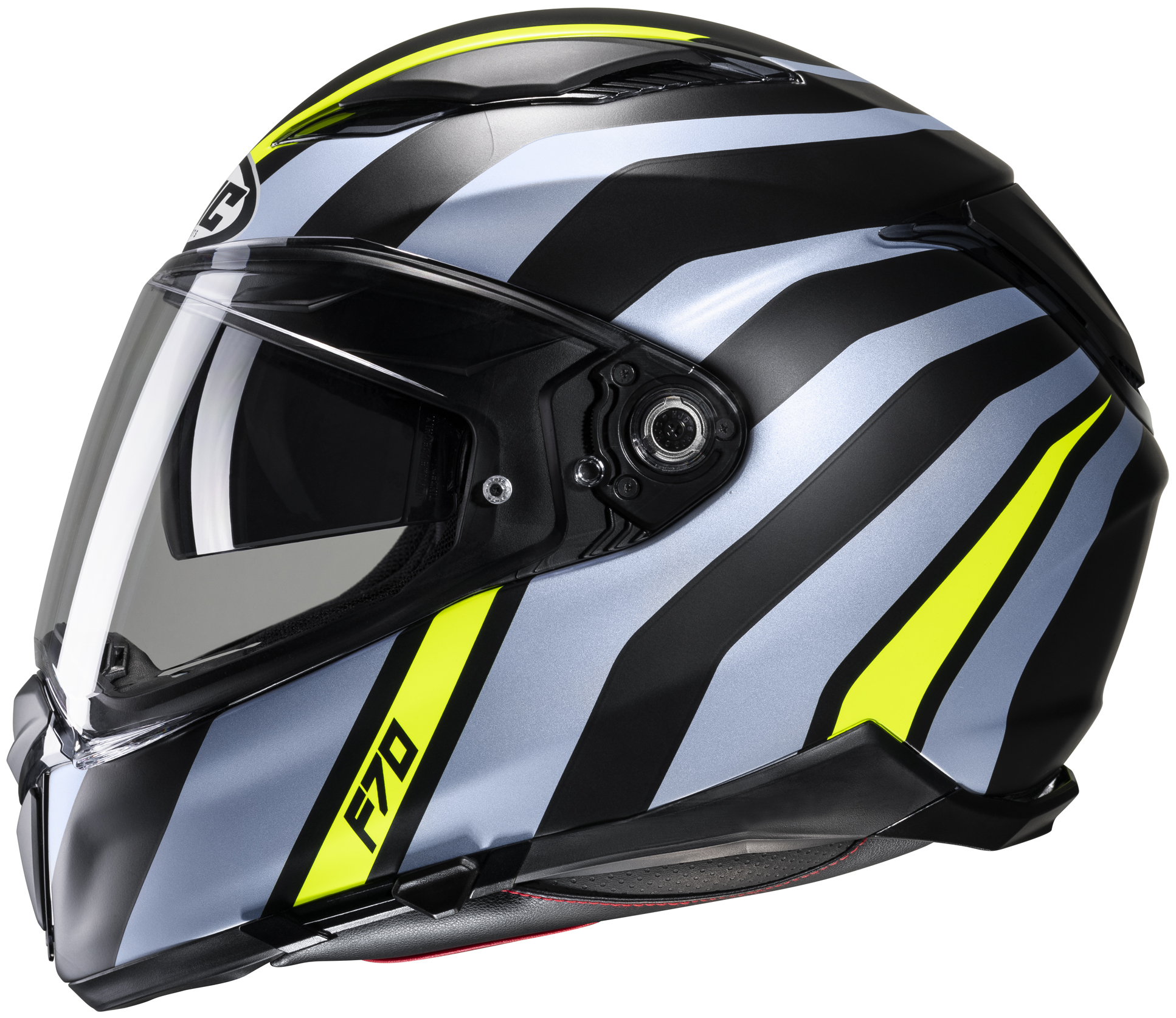 HJC Hjälm F70 Galla Svart/Fluo Gul MC3HSF