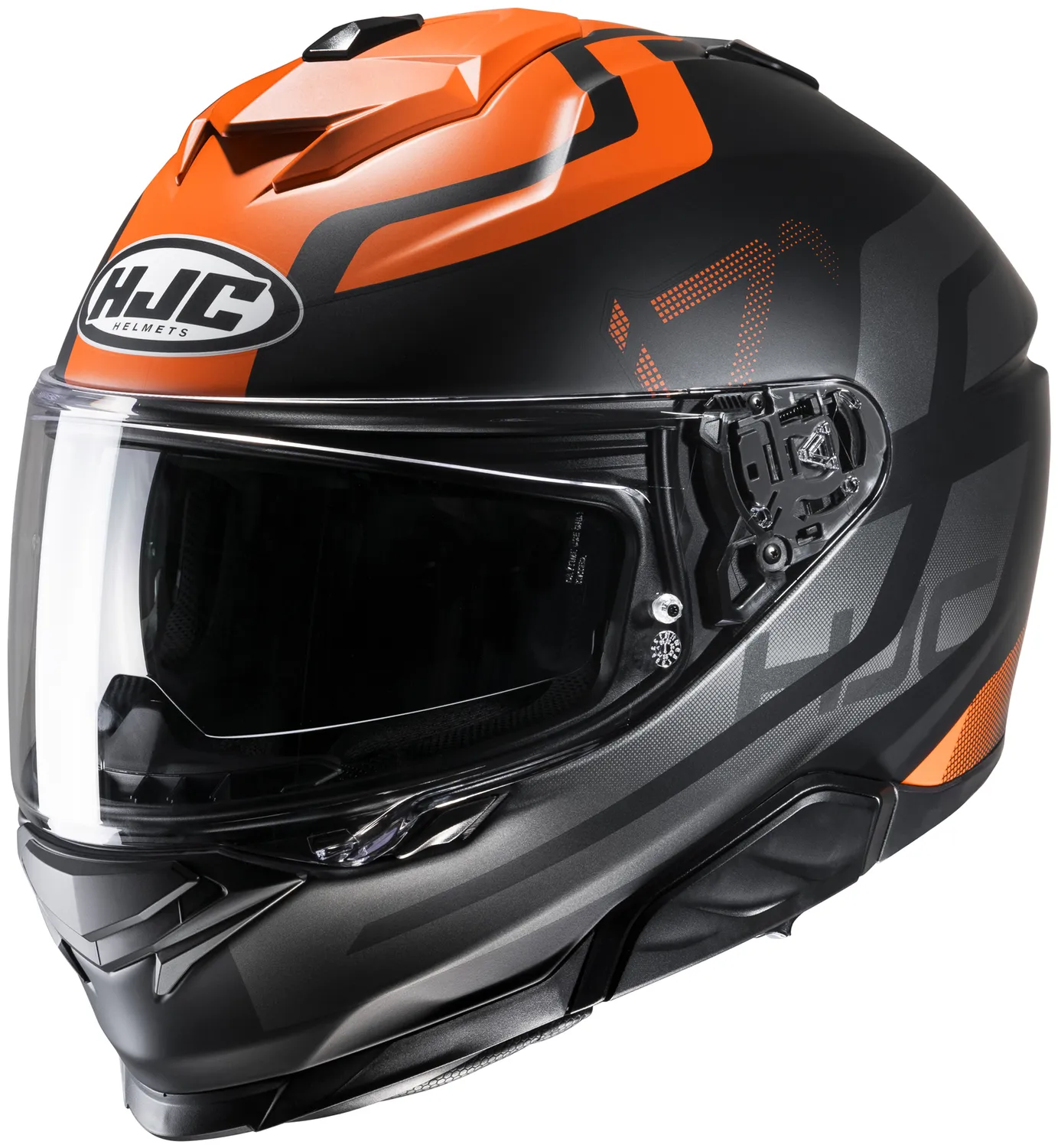 HJC Hjälm i71 Enta Orange/Svart/Grå MC7SF