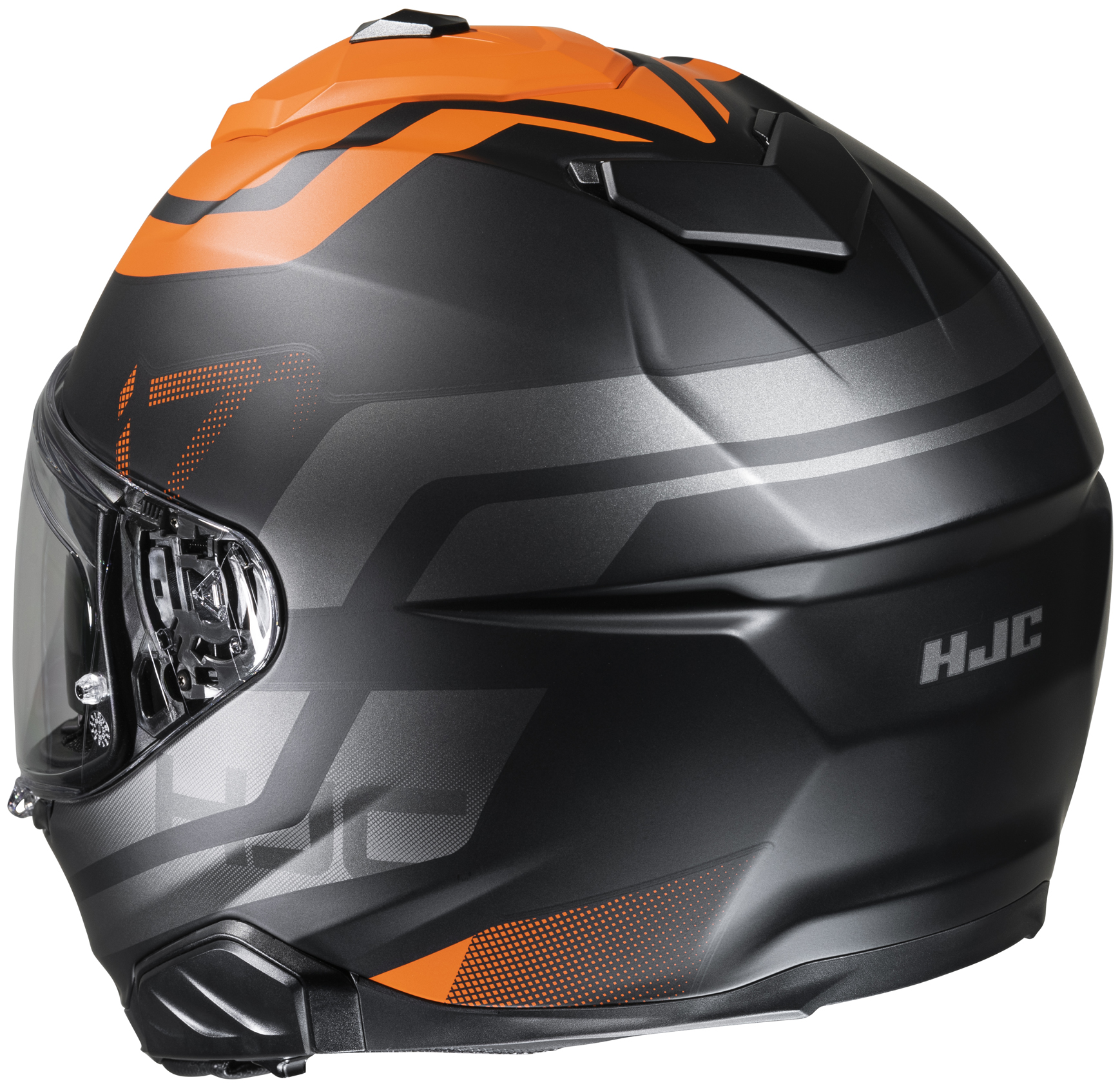HJC Hjälm i71 Enta Orange/Svart/Grå MC7SF