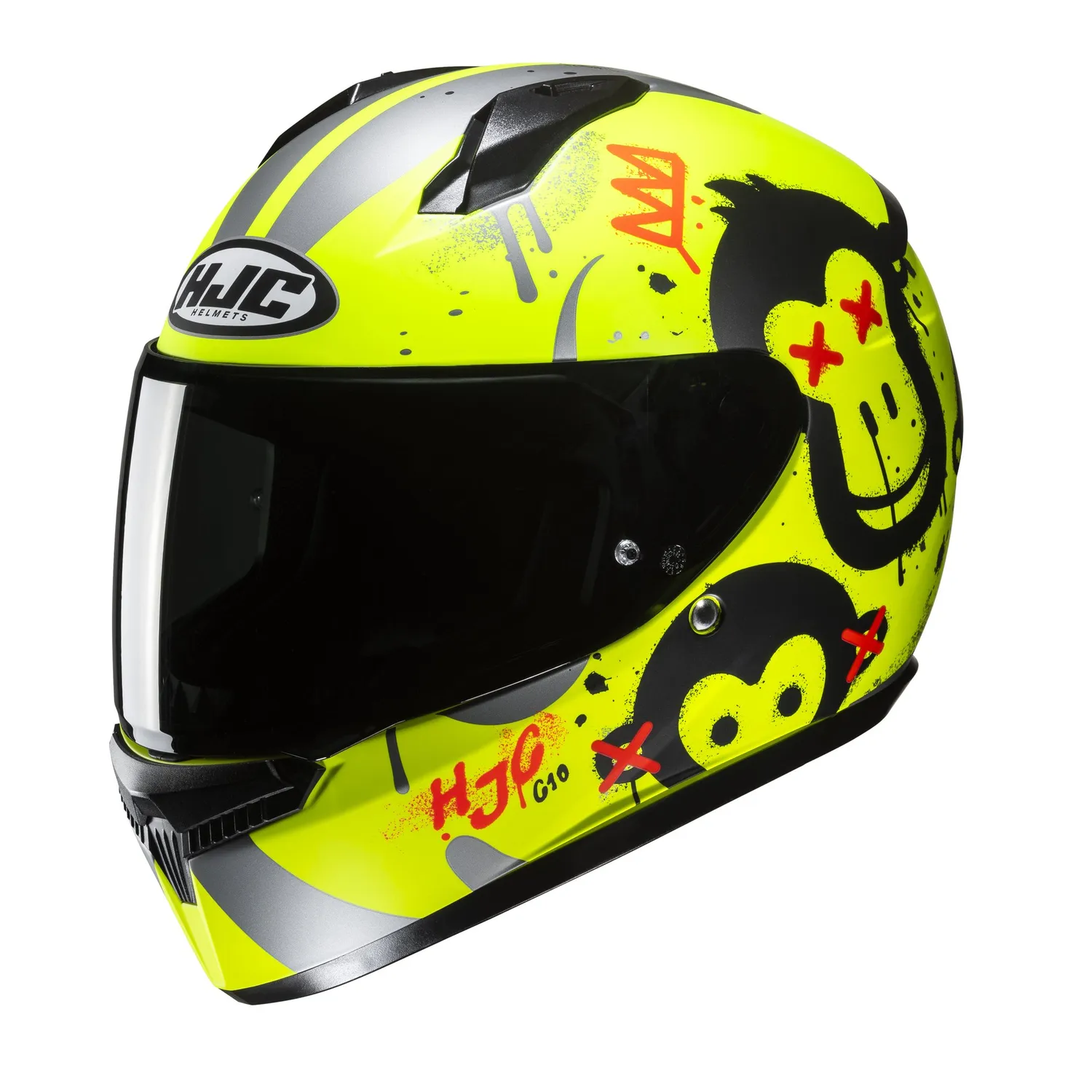 HJC C10 Geti MC3HSF Fluo Gul