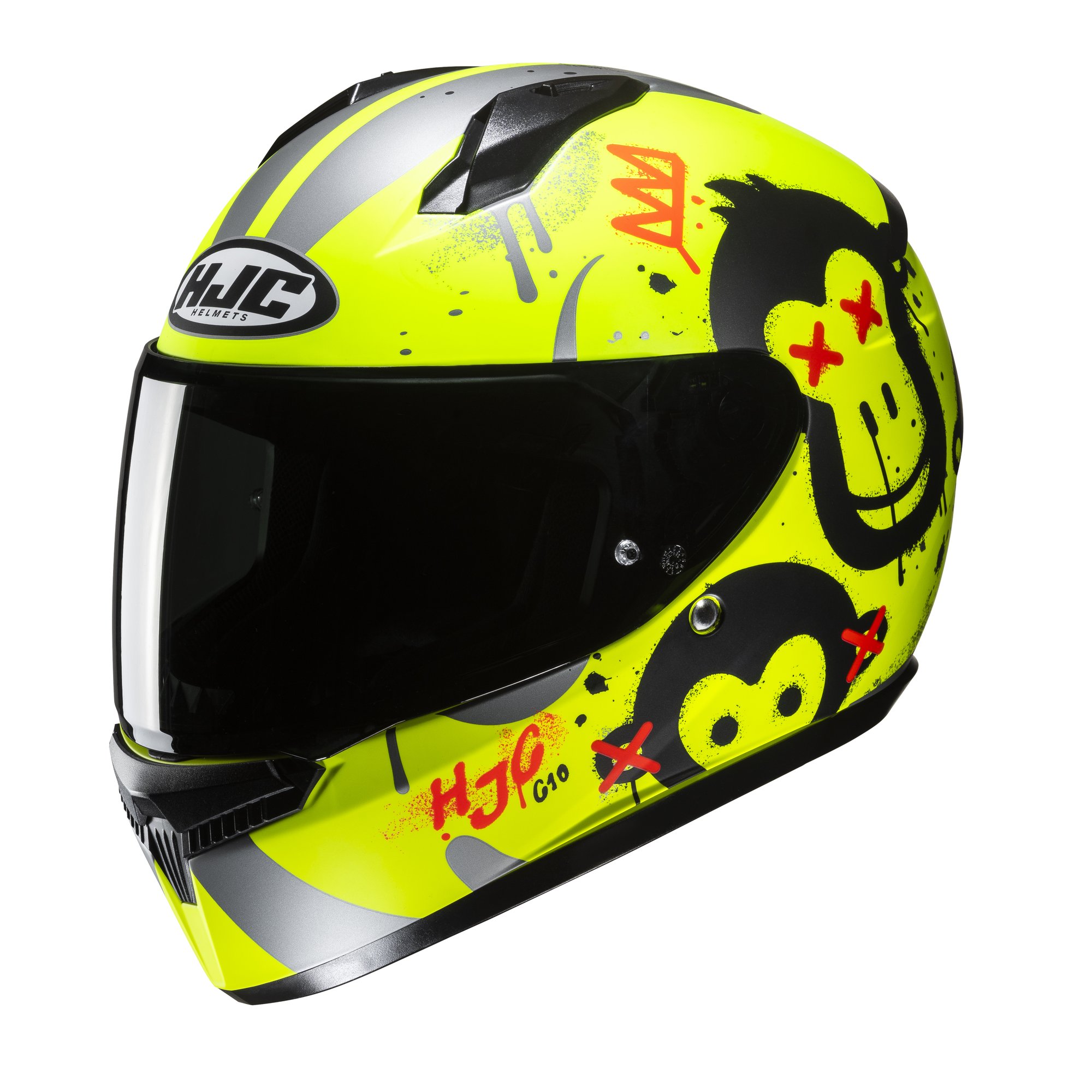 HJC C10 Geti MC3HSF Fluo Gul