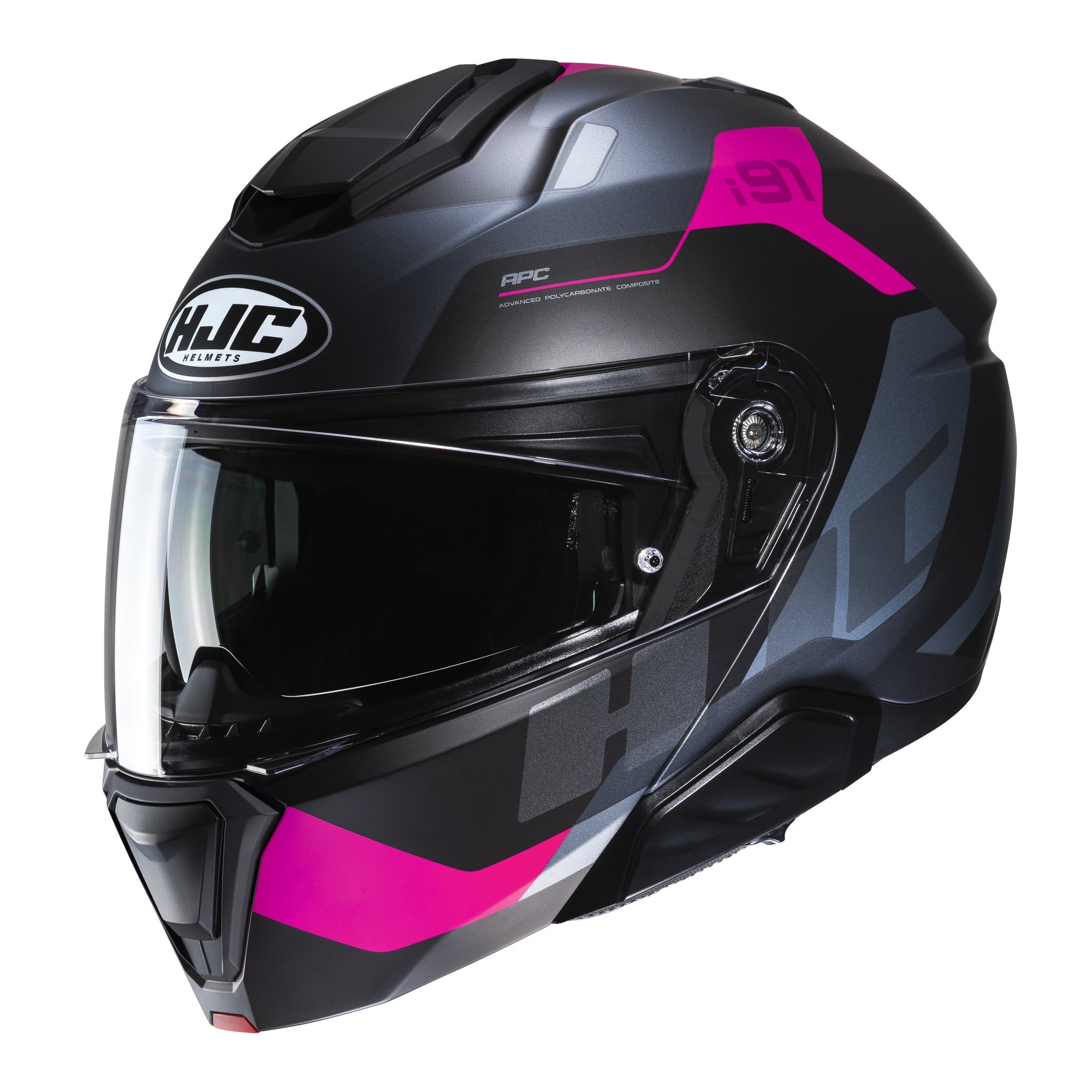 HJC Hjälm i91 Carst MC8SF Svart/Rosa